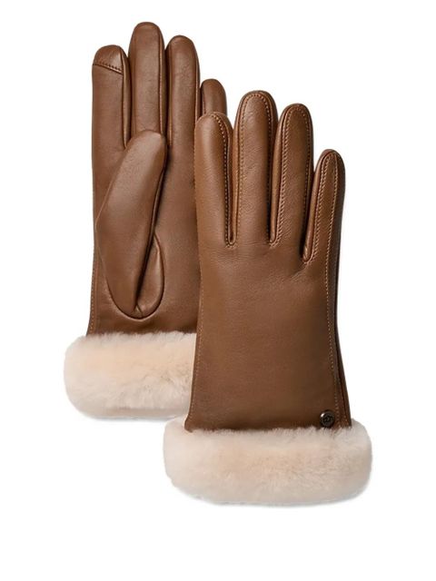 UGG leather gloves - Brown