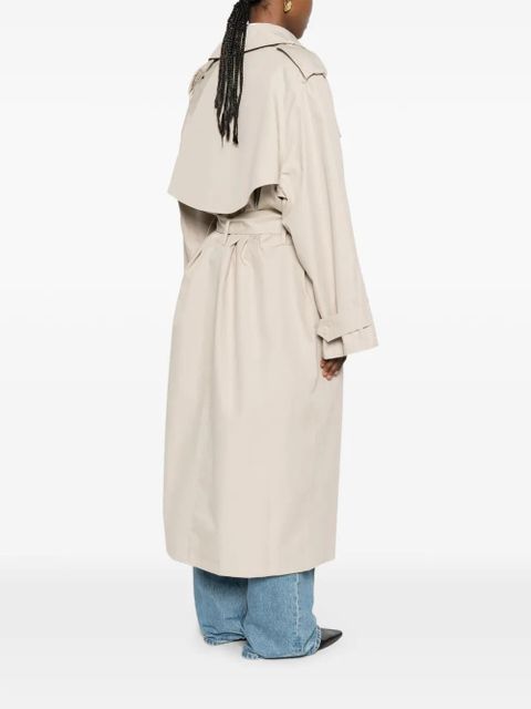 The Frankie Shop Riva belted trench coat - Neutrals
