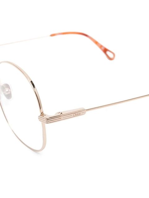 Chloé Eyewear Benjamine round-frame glasses - Gold