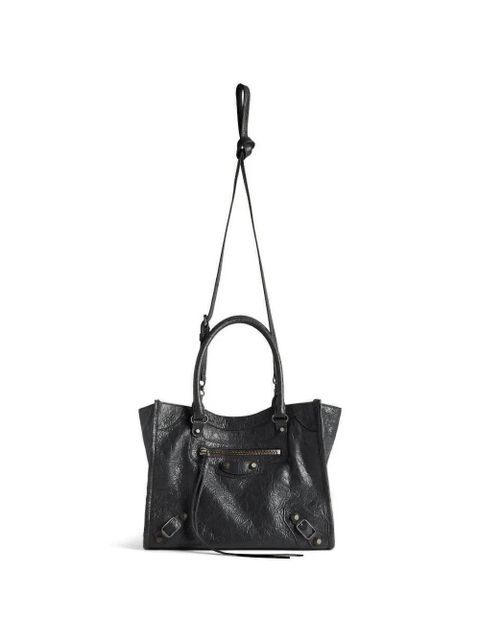 Balenciaga mini Le City leather tote bag - Black