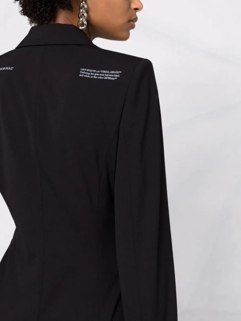 Off-White D-ring buckle fastening blazer - Black
