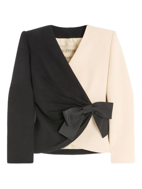 Valentino Garavani bow-embellishment blazer - Black - zdjęcie produktu nr 1