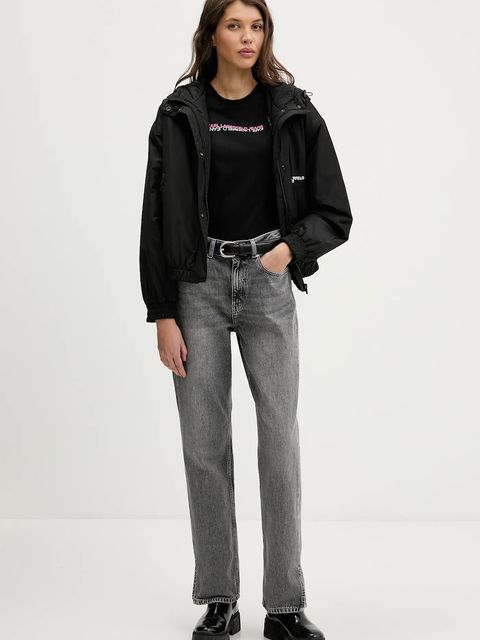 Karl Lagerfeld Jeans t-shirt bawełniany damski kolor czarny B1W17053 - zdjęcie produktu nr 2