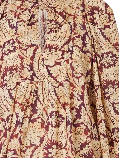 Ulla Johnson floral-print ruffled blouse - Neutrals - zdjęcie produktu nr 2