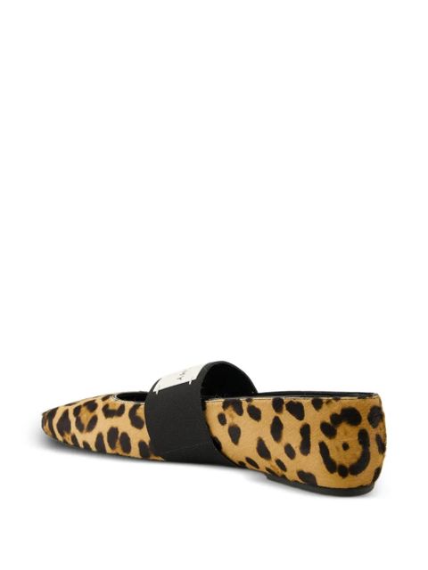 Givenchy leopard ballet flats - Brown