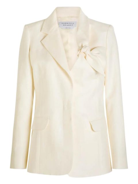 Gabriela Hearst Oslo linen blazer - Neutrals - zdjęcie produktu nr 1
