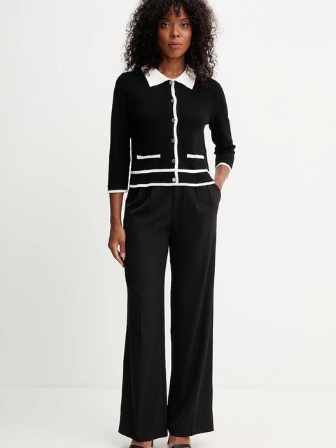 Morgan kardigan damski kolor czarny lekki MJIM - zdjęcie produktu nr 2