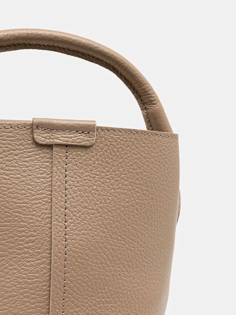 Answear.LAB torebka skórzana kolor brązowy