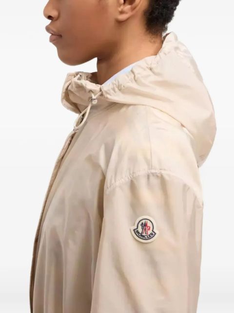 Moncler Weteau drawstring-detail hooded coat - Neutrals