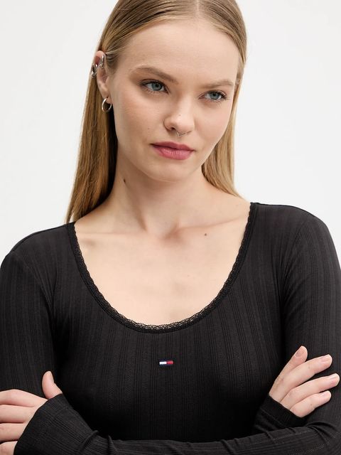 Tommy Jeans sukienka kolor czarny mini dopasowana DW0DW21508