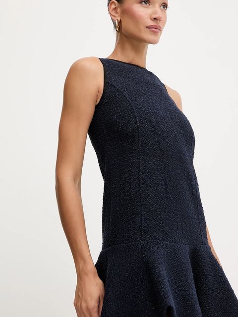 Pinko sukienka z domieszką wełny kolor granatowy mini prosta 105795 A2VL