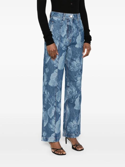 FENDI Sea Garden-print jeans - Blue - zdjęcie produktu nr 2