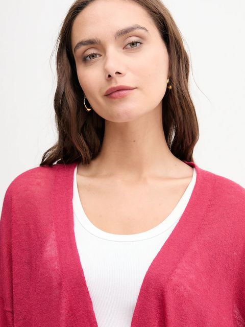 United Colors of Benetton kardigan z wełną damski kolor różowy lekki 109PD6056