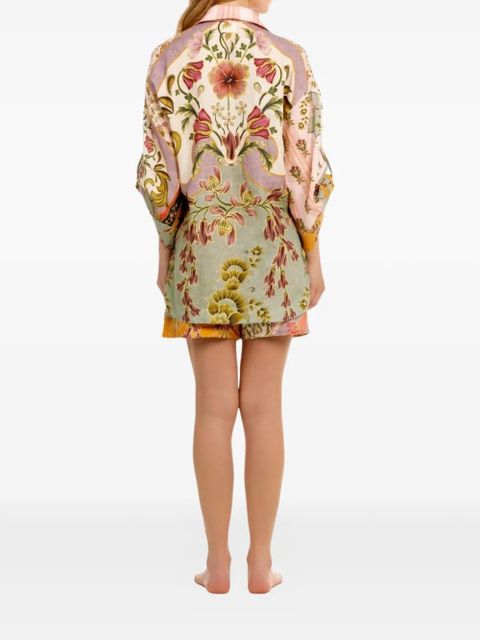 Agua By Agua Bendita Renata floral-pattern shorts - Pink