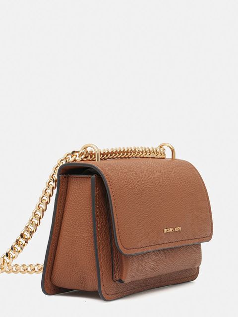 MICHAEL Michael Kors torebka skórzana kolor brązowy 30T4GC7L3T