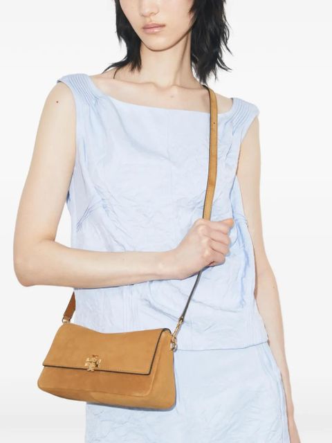 Tory Burch small Charlie suede shoulder bag - Neutrals