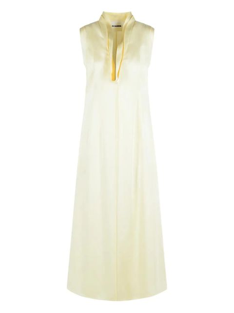 Jil Sander deep-neckline dress - Yellow - zdjęcie produktu nr 1