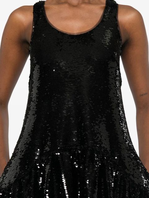 Simone Rocha sequin-embellishment midi dress - Black