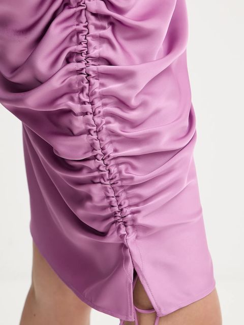 MAX&Co. sukienka kolor fioletowy mini prosta 2526226131200