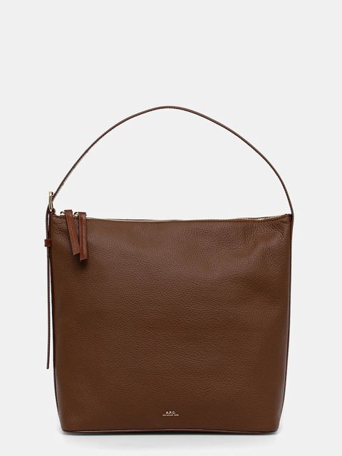 A.P.C. torebka skórzana sac vera kolor brązowy PXCBL.F61902 - zdjęcie produktu nr 1