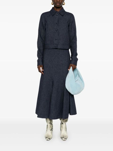 Gabriela Hearst Amy midi skirt - Blue - zdjęcie produktu nr 2