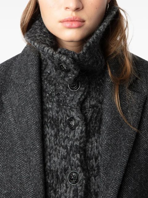Zadig&Voltaire wool-blend single-breasted coat - Grey