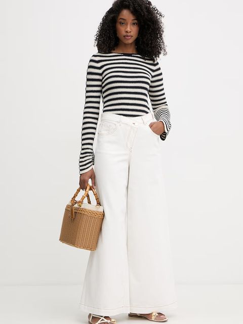 Twinset jeansy wide leg damskie - zdjęcie produktu nr 1