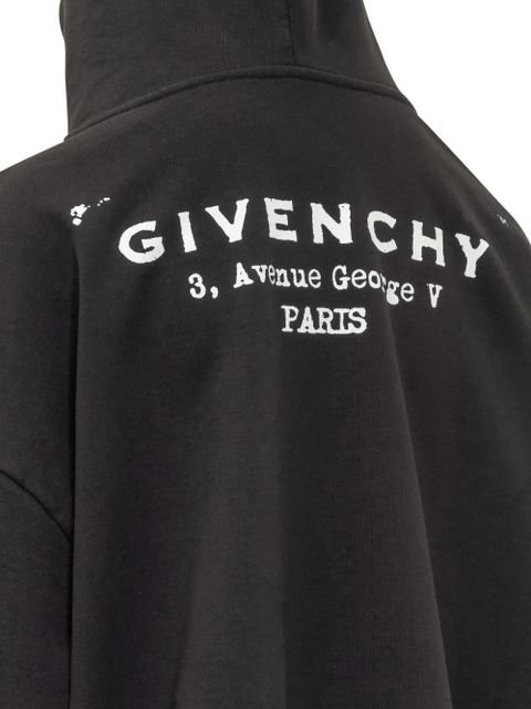 Givenchy logo-print hoodie - Black