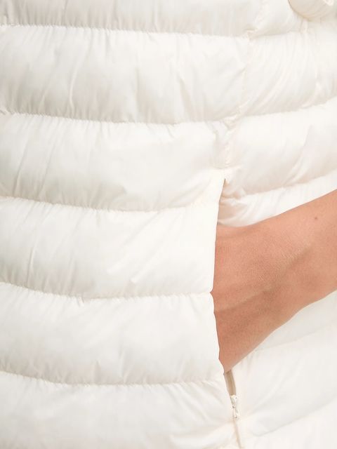 Tommy Hilfiger bezrękawnik kolor beżowy zimowy WW0WW47352