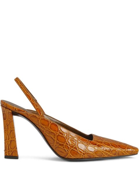 Giuseppe Zanotti 90mm Brendha Sabot pumps - Brown - zdjęcie produktu nr 1
