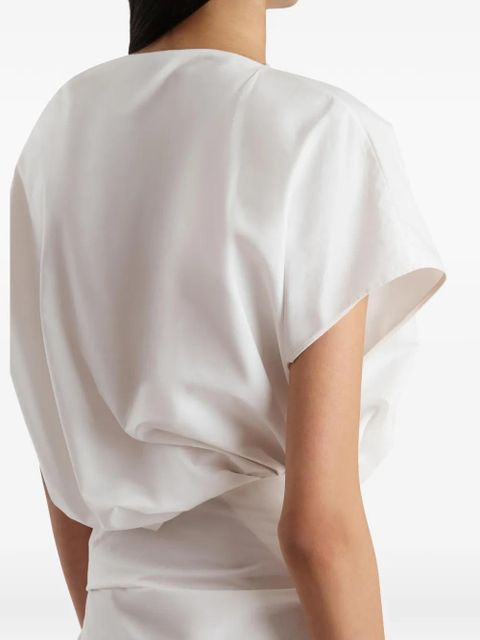 KHAITE Fray dress - White