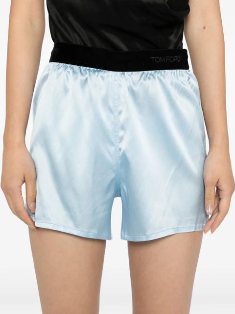 TOM FORD satin shorts - Blue