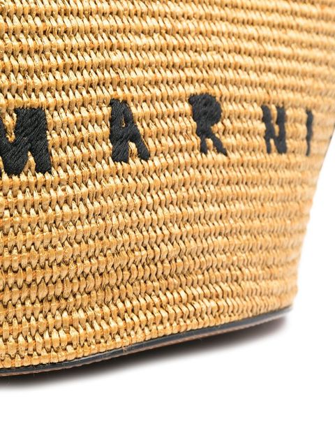 Marni Tropicalia logo-embroidered tote bag - Brown - zdjęcie produktu nr 2