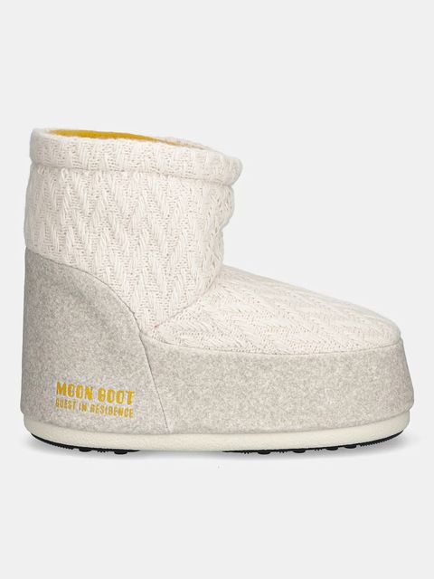 Moon Boot śniegowce MB X GIR ICON LOW NOLACE KNIT kolor beżowy 80D1409750-L032