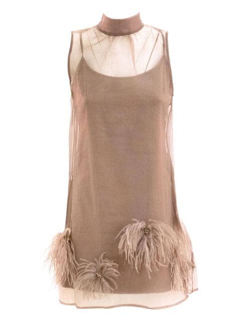 STAUD Albee mini dress - Neutrals - zdjęcie produktu nr 1