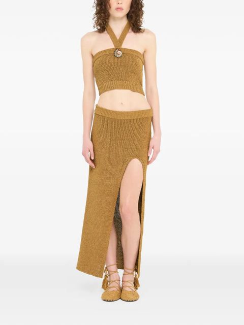 Alanui Island Memories midi skirt - Brown - zdjęcie produktu nr 2