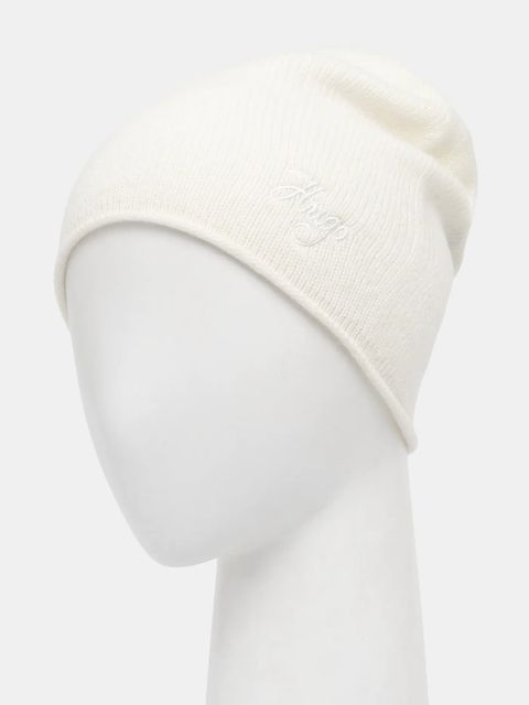 HUGO czapka kaszmirowa kolor beżowy 50551651 - zdjęcie produktu nr 2