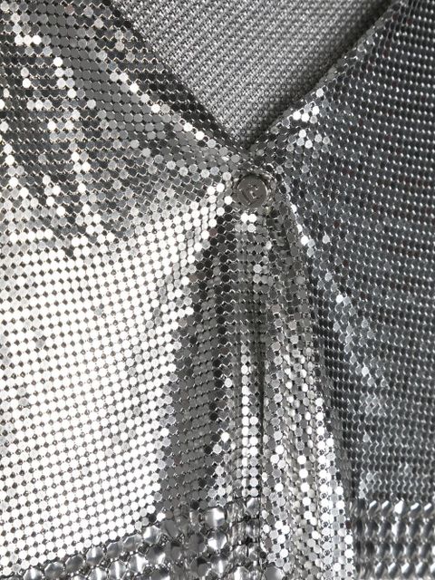 Rabanne metallic chain-mail scarf - Silver - zdjęcie produktu nr 2