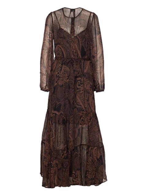 PINKO button-front maxi dress - Brown - zdjęcie produktu nr 1