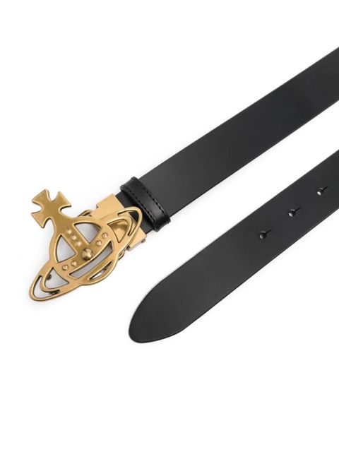 Vivienne Westwood Orb-buckle leather belt - Black - zdjęcie produktu nr 2