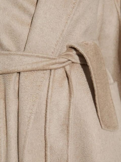 Max Mara Ludmilla belted wrap coat - Neutrals