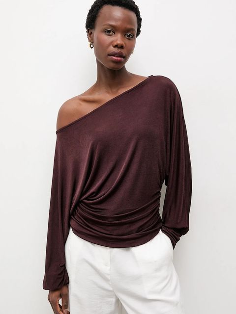 Answear.LAB bluzka damska kolor brązowy gładka - zdjęcie produktu nr 1
