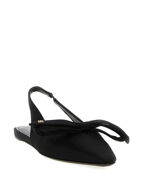 Balenciaga Nano Bow slingback flat pumps - Black - zdjęcie produktu nr 2