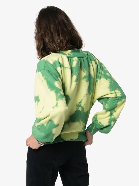 Off-White high-neck cloud print sweatshirt - Green