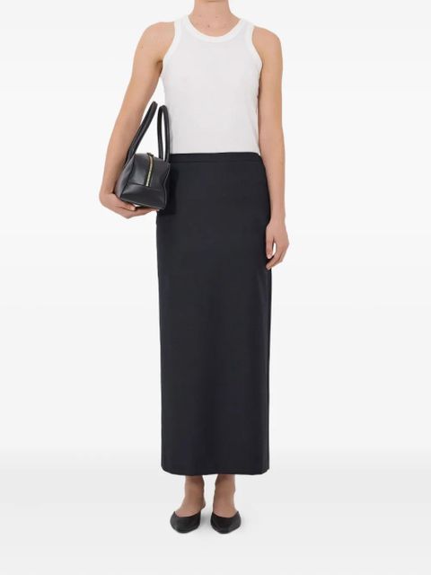 LouLou de Saison Cara elasticated waistband skirt - Grey