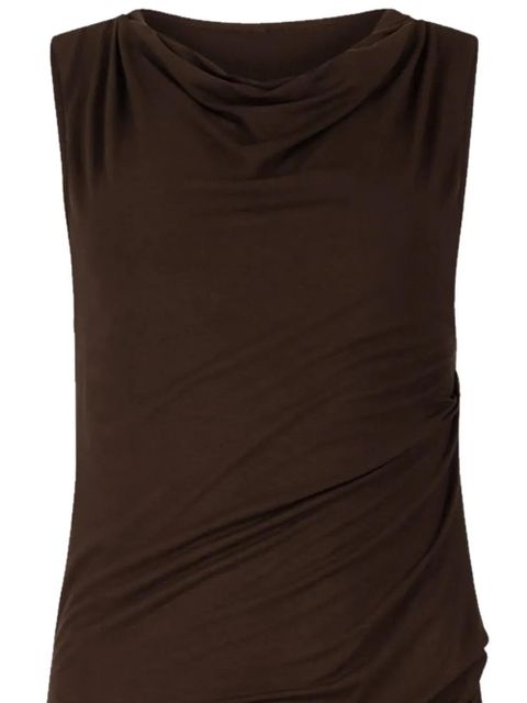 ENTIRE STUDIOS draped cowl-neck sleveless dress - Brown - zdjęcie produktu nr 2