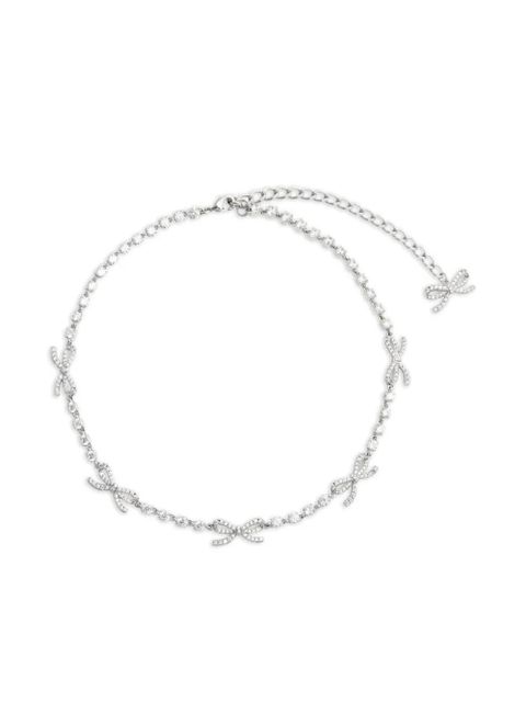 Self-Portrait bow-motif necklace - Silver - zdjęcie produktu nr 2
