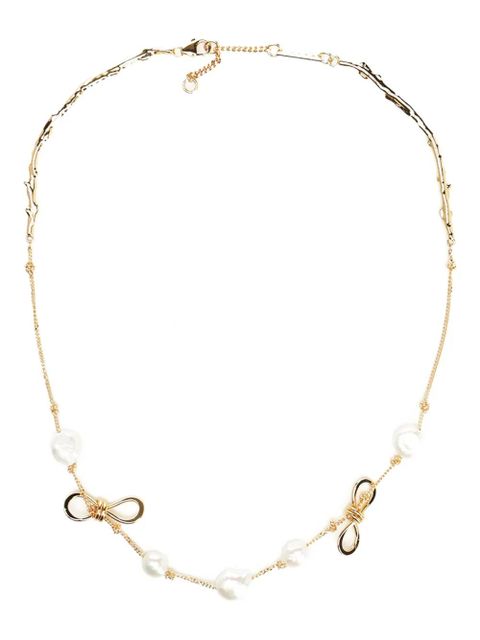 Marni bow-detailing necklace - Gold - zdjęcie produktu nr 1