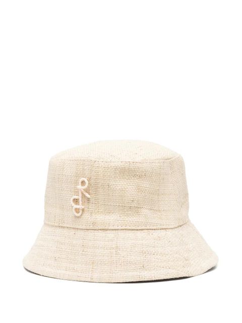 Ruslan Baginskiy logo-appliqué bucket hat - Neutrals - zdjęcie produktu nr 1
