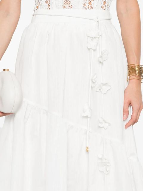 Aje Splendour maxi skirt - White